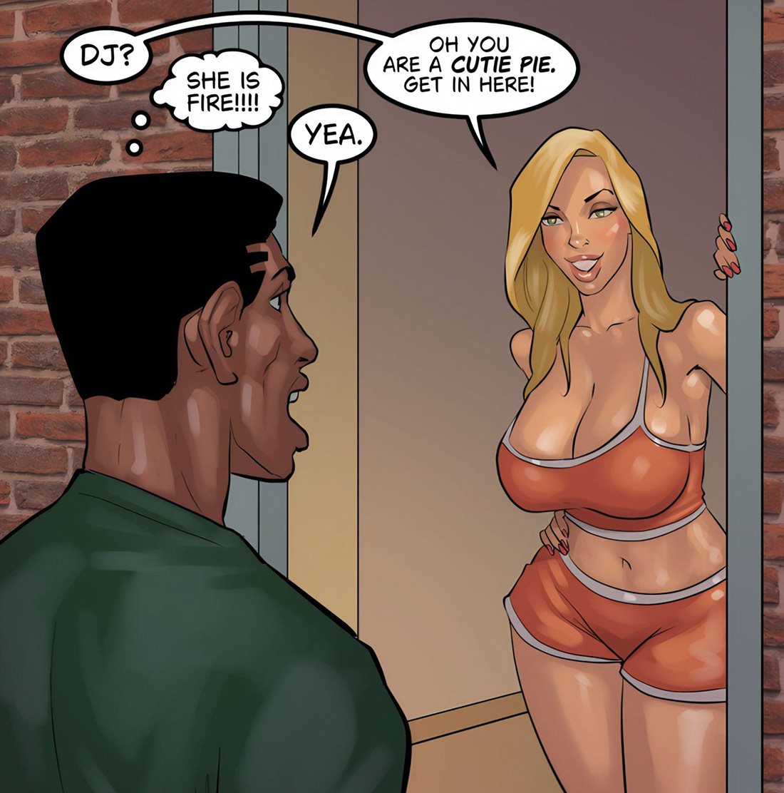 My friend Vaness is the one you're hooking up with but she is running a little late - The poker game 4