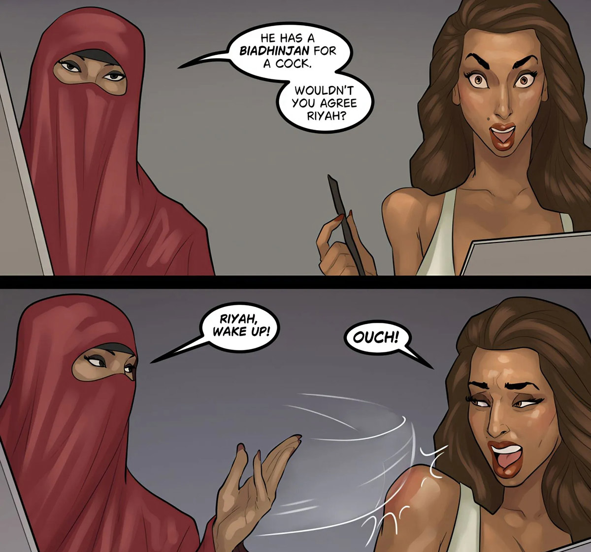 Your delusional self actually thinks you could conquer that 10 inch monster - Art class 3