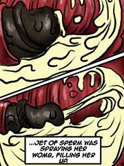 Gaged pulled his cock out once she had drained it - Flag Girls by Illustrated interracial