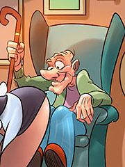 Your time has passed - The naughty home: Giving the old man a bath by welcomix (tufos)