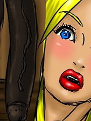 This is for slapping me again baby girl bitch - Farm girl by Illustrated interracial