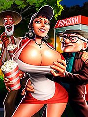 Hit that big cock on my mouth - Old Geezers of the Park in Popcorn cart by welcomix