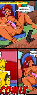 Laura and Barty enjoy virtual sex on their cell phones - The simptoons - Virtual sex or real sex?