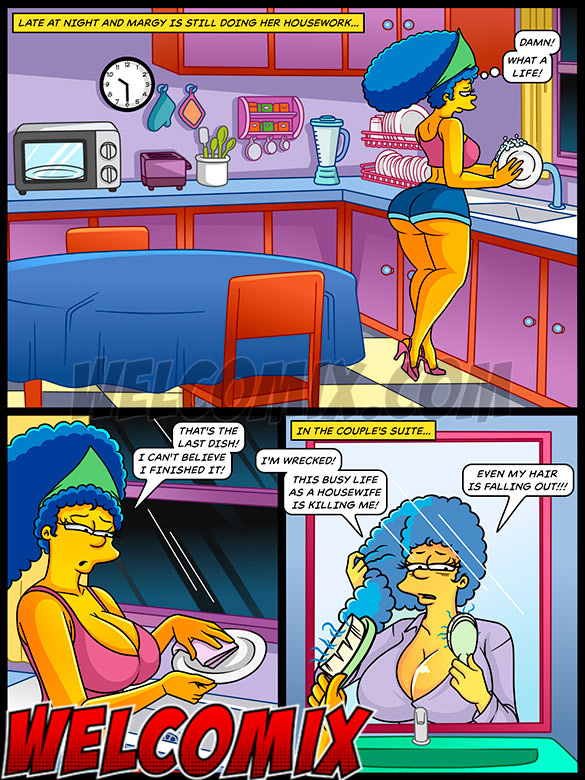 I'm going to sleep with my dick hard again - The Simptoons, The big butt housemaid