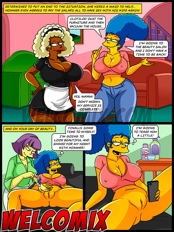 I'm going to sleep with my dick hard again - The Simptoons, The big butt housemaid