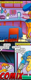 I'm going to sleep with my dick hard again - The Simptoons, The big butt housemaid