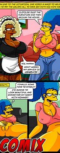 I'm going to sleep with my dick hard again - The Simptoons, The big butt housemaid