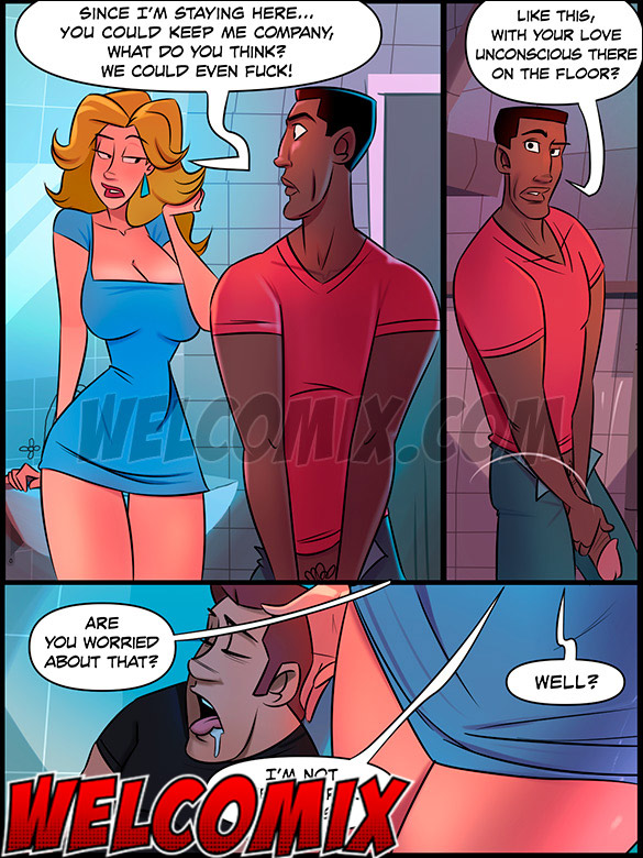 Her boyfriend got too drunk while they were having a quick fuck - This is a Madhouse, Party in the bathroom